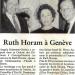 Ruth Horam a Geneve